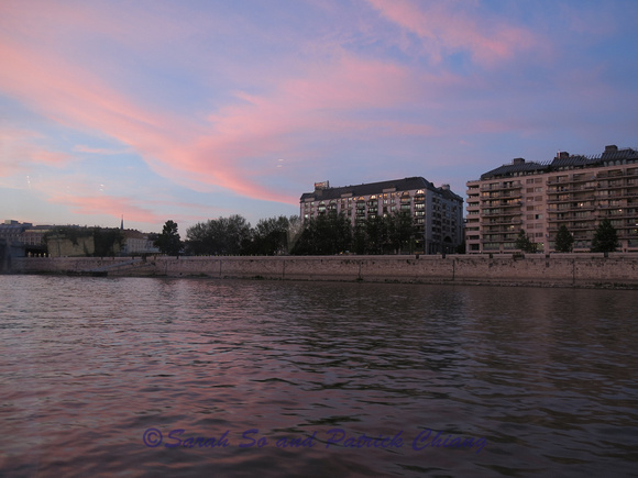 twilight in Budapest