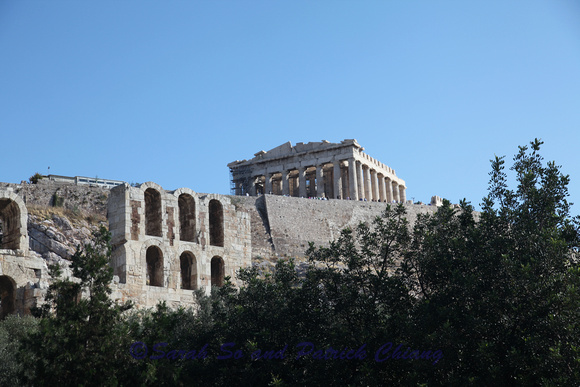 Acropolis Parthenon and Dionysis Theater, Athens, Greece