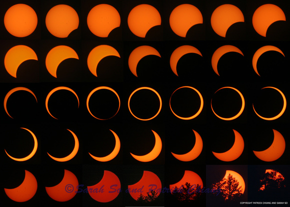 Annular Solar Eclipse Sequence May 20, 2012