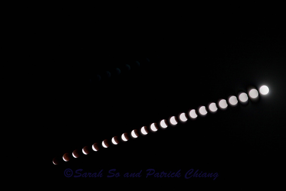 Lunar Eclipse 2015 partial exit segment