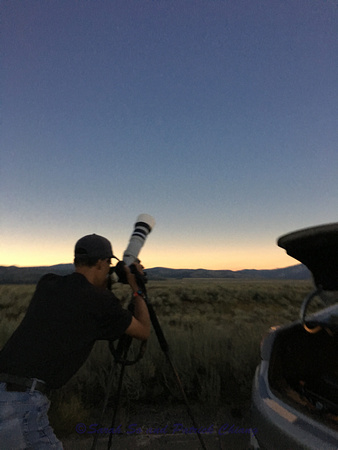Darkness fell during totality